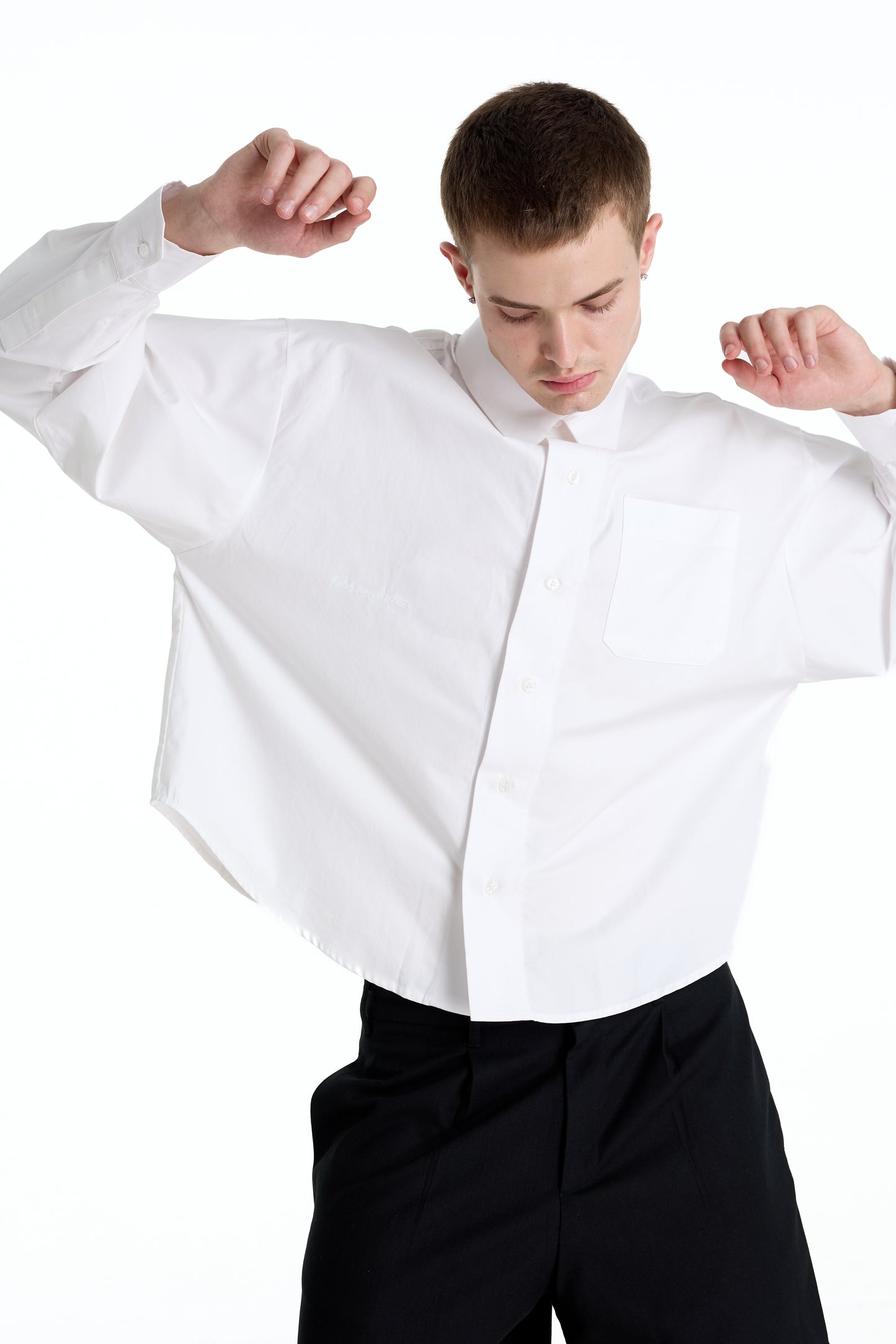 POPLIN COTTON 12 WHITE SHIRT