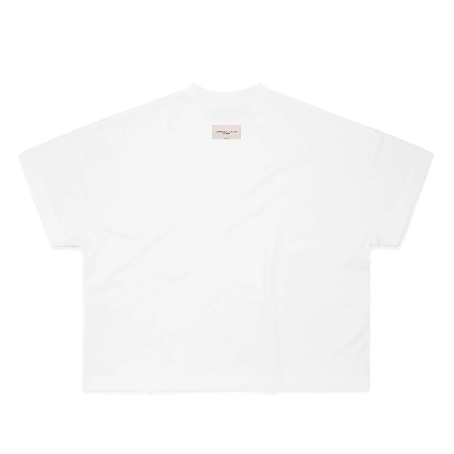 INDASTU SS1725 WHITE BOXY TEE