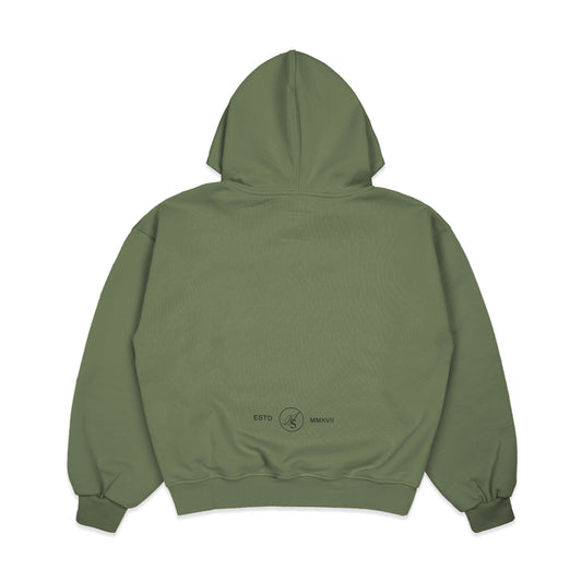 DOCUMENT COVER OLIVE HOODIE