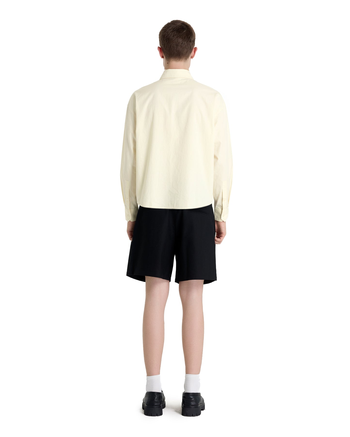 POPLIN COTTON 12 CREAM SHIRT