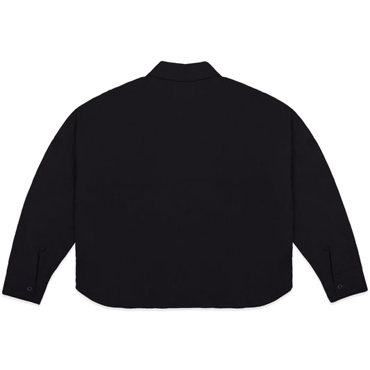 FRANCESCO LINEN BLACK SHIRT