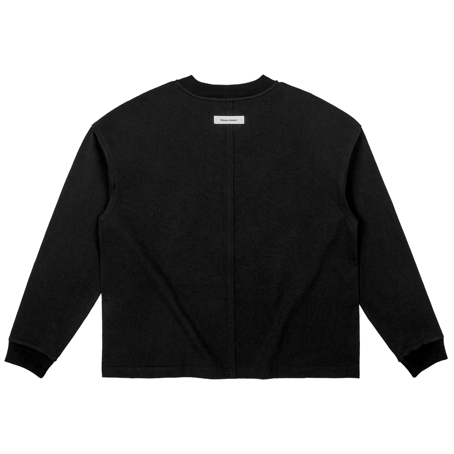 ME EMBROIDERY LONGTEE BLACK