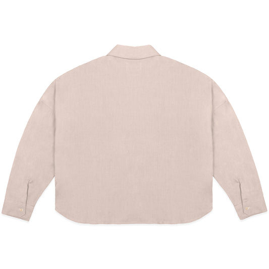 FRANCESCO LINEN TAN SHIRT