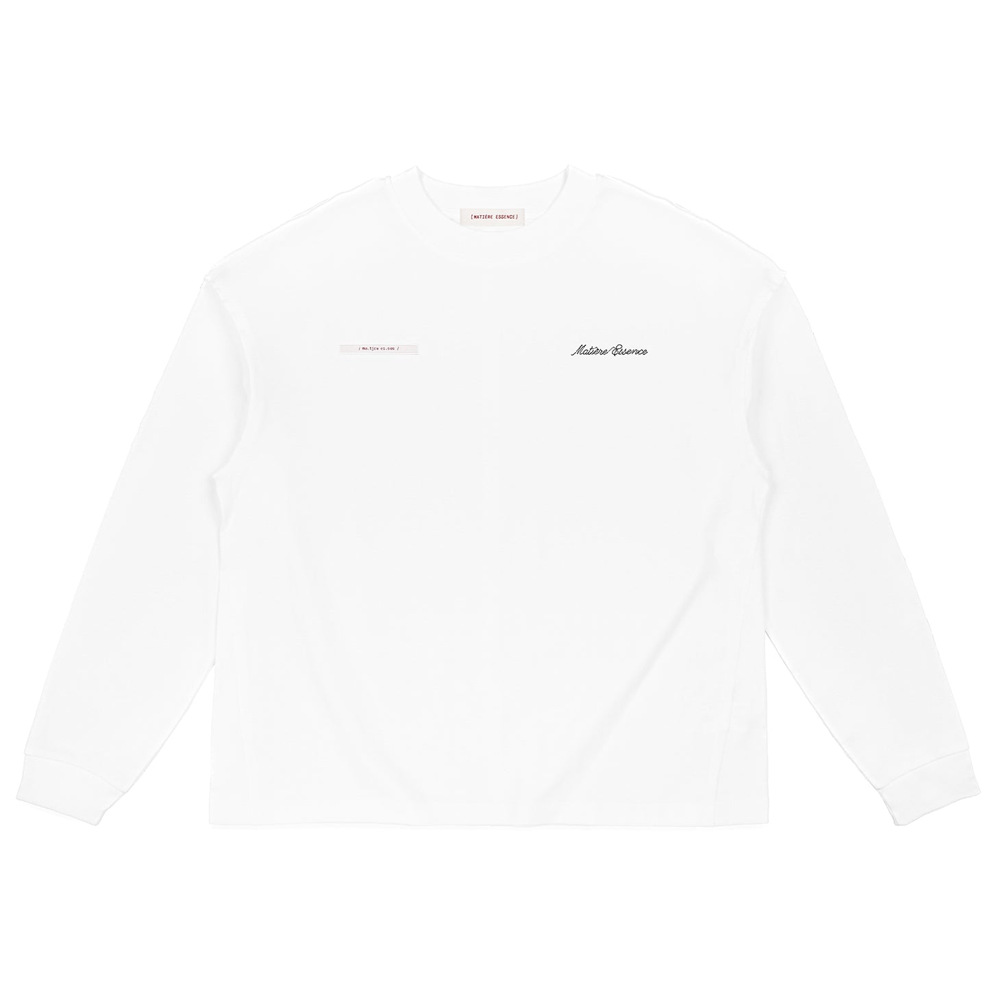 ME EMBROIDERY LONGTEE WHITE