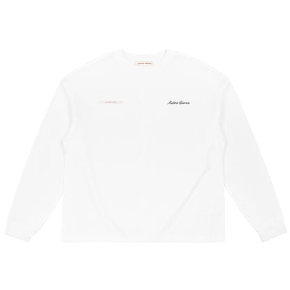 ME EMBROIDERY LONGTEE WHITE
