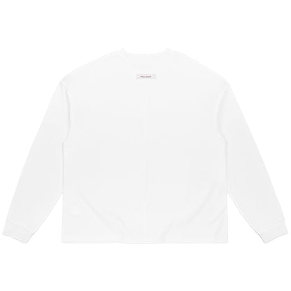 ME EMBROIDERY LONGTEE WHITE