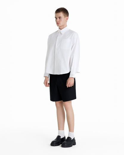 POPLIN COTTON 12 WHITE SHIRT