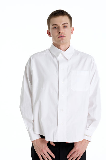 POPLIN COTTON 12 WHITE SHIRT