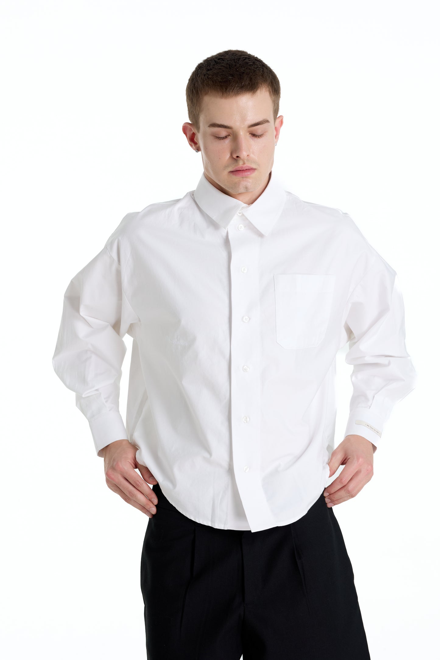 POPLIN COTTON 12 WHITE SHIRT