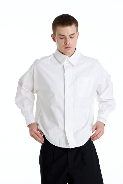 POPLIN COTTON 12 WHITE SHIRT