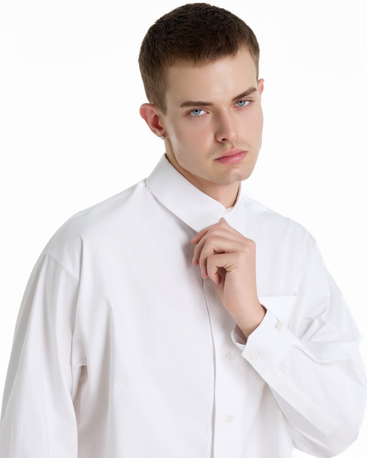 POPLIN COTTON 12 WHITE SHIRT