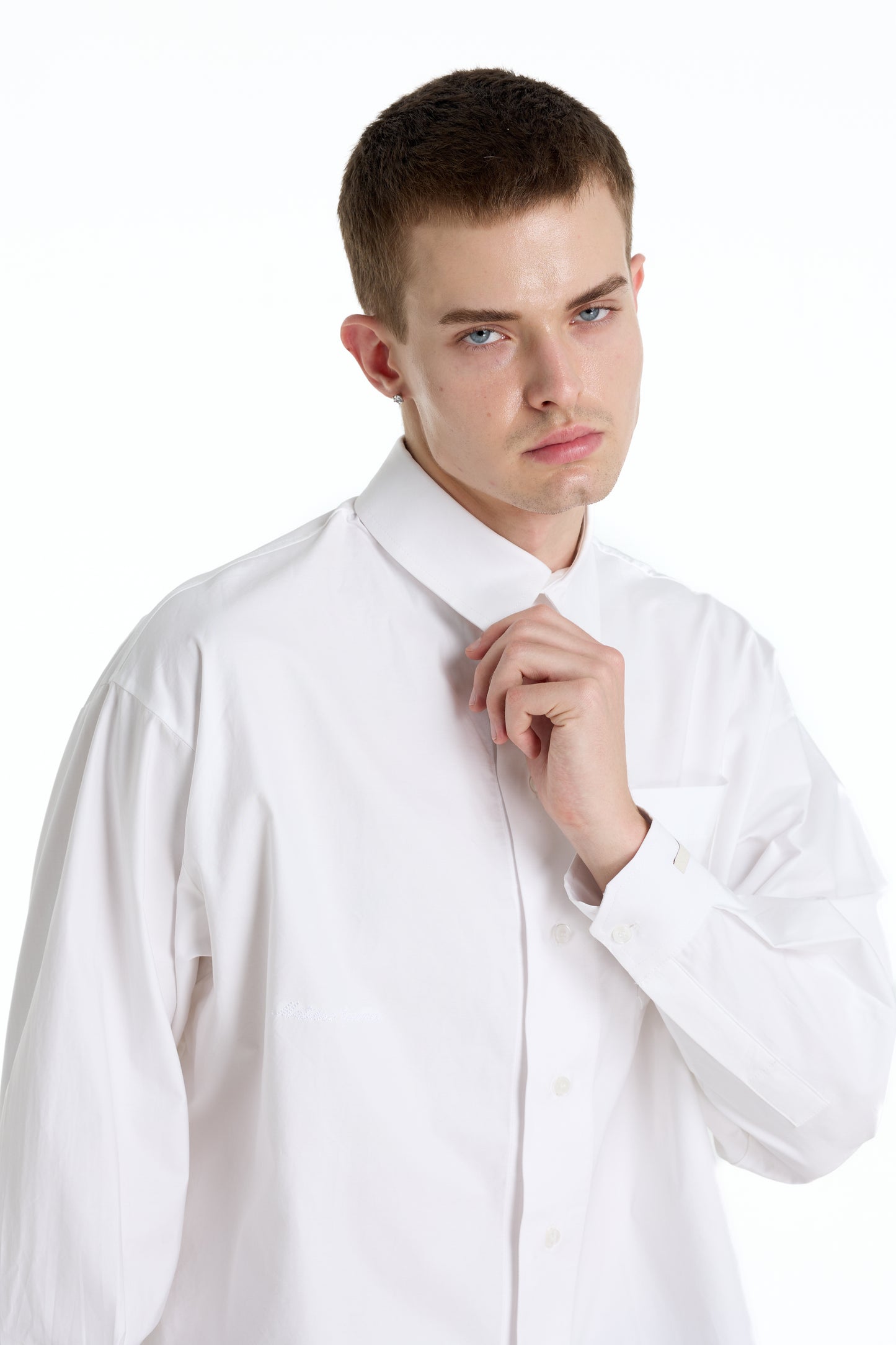 POPLIN COTTON 12 WHITE SHIRT