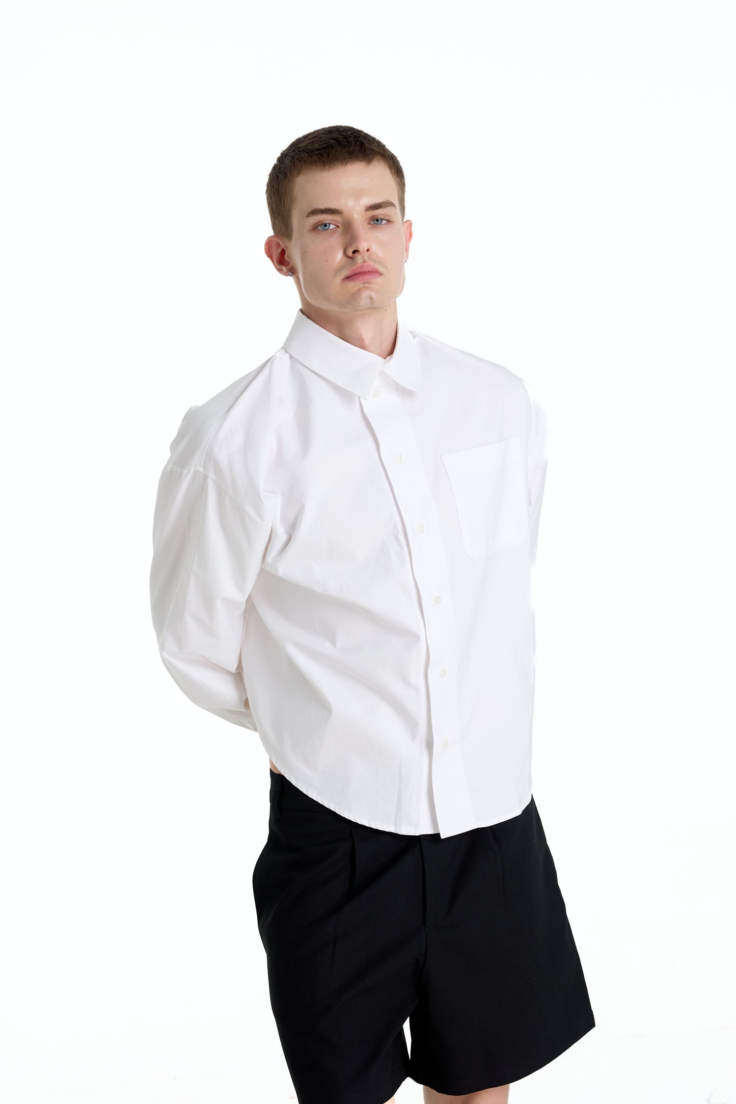 POPLIN COTTON 12 WHITE SHIRT