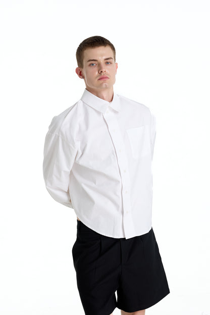 POPLIN COTTON 12 WHITE SHIRT