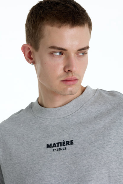 ME DISTRESSED PRINT LONGTEE GREY