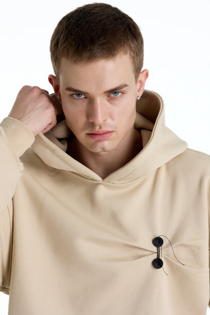 DOCUMENT COVER BUTTER HOODIE