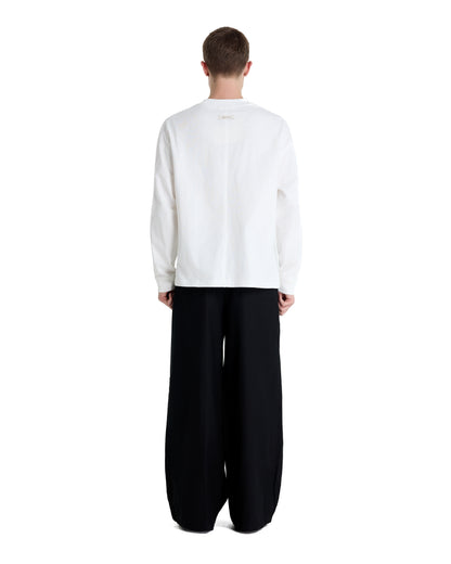 ME EMBROIDERY LONGTEE WHITE