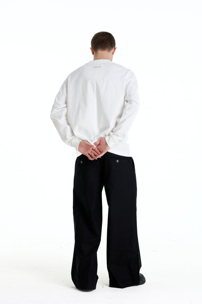 ME EMBROIDERY LONGTEE WHITE