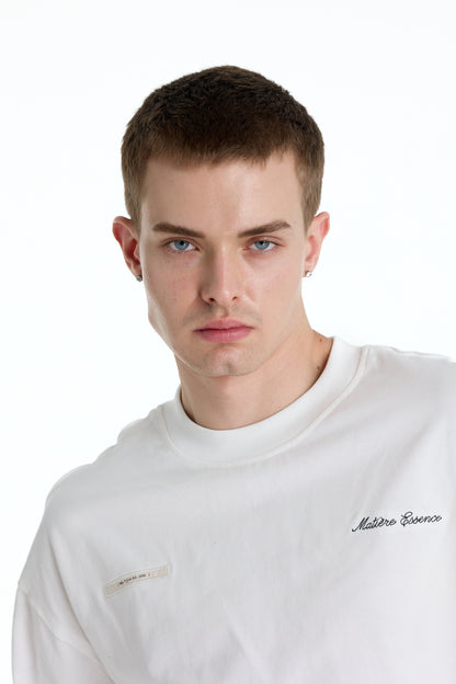 ME EMBROIDERY LONGTEE WHITE