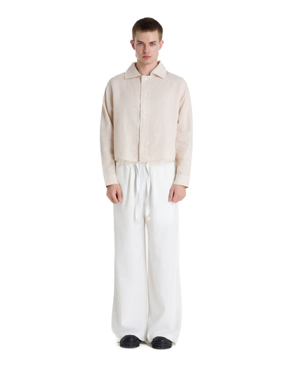 FRANCESCO LINEN TAN SHIRT