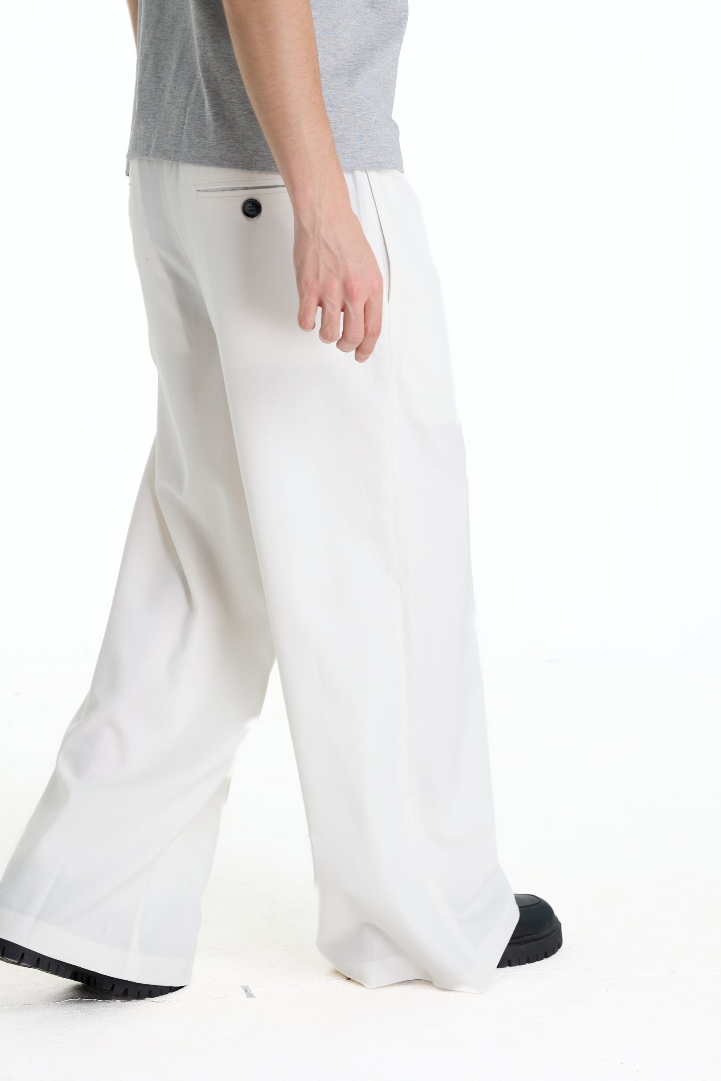 BONJOUR MADAME LINEN WHITE PANTS