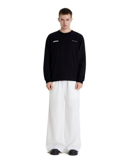 ME EMBROIDERY LONGTEE BLACK