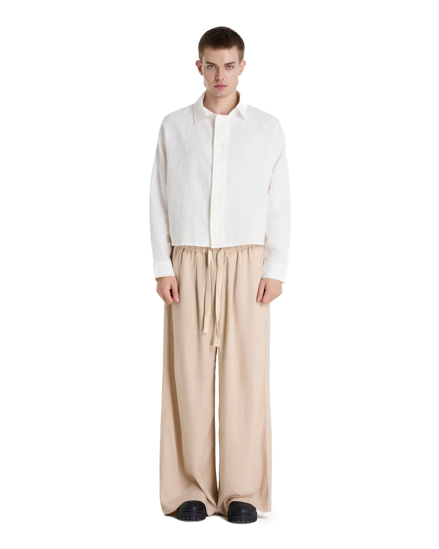 FRANCESCO LINEN WHITE SHIRT