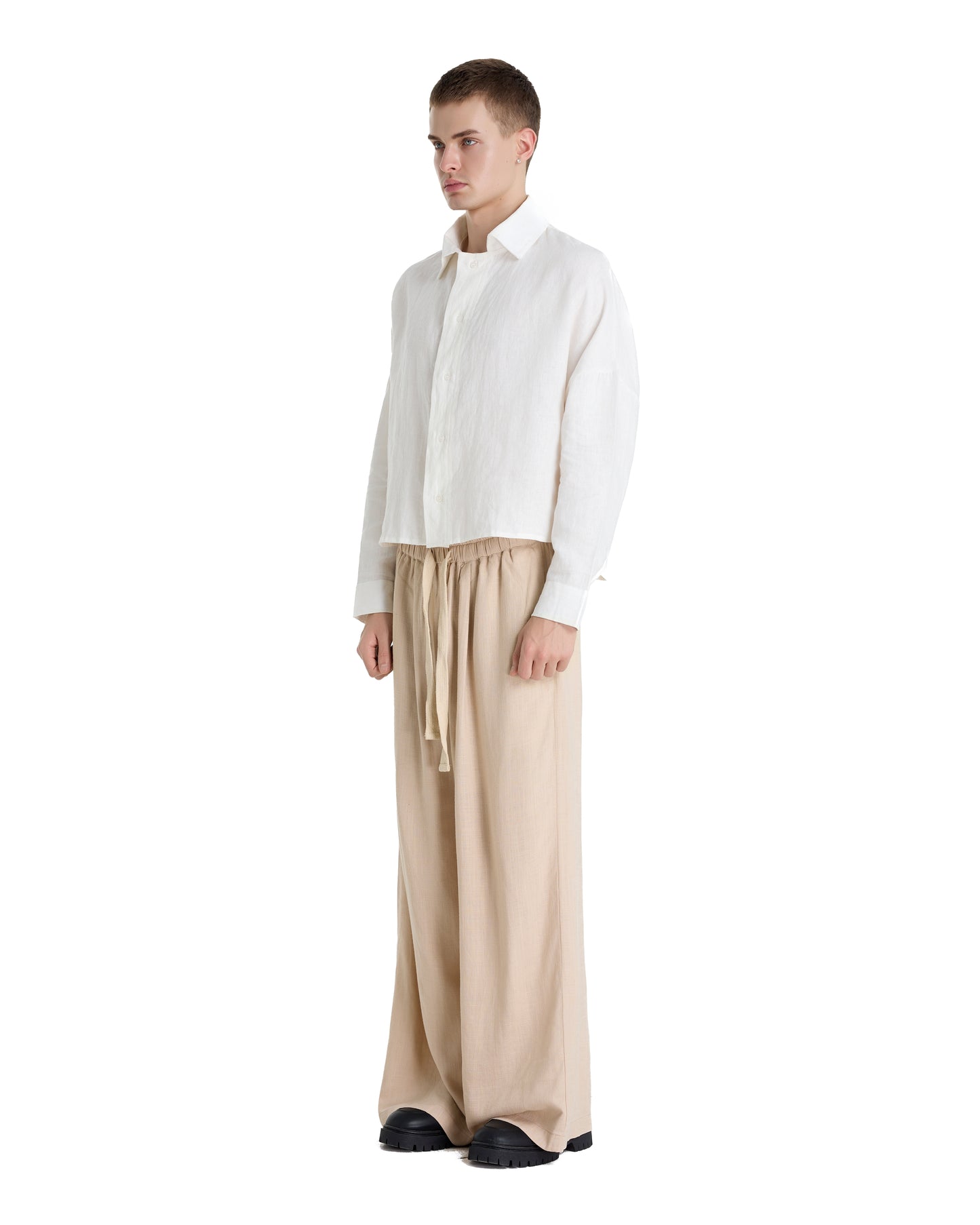 FRANCESCO LINEN WHITE SHIRT
