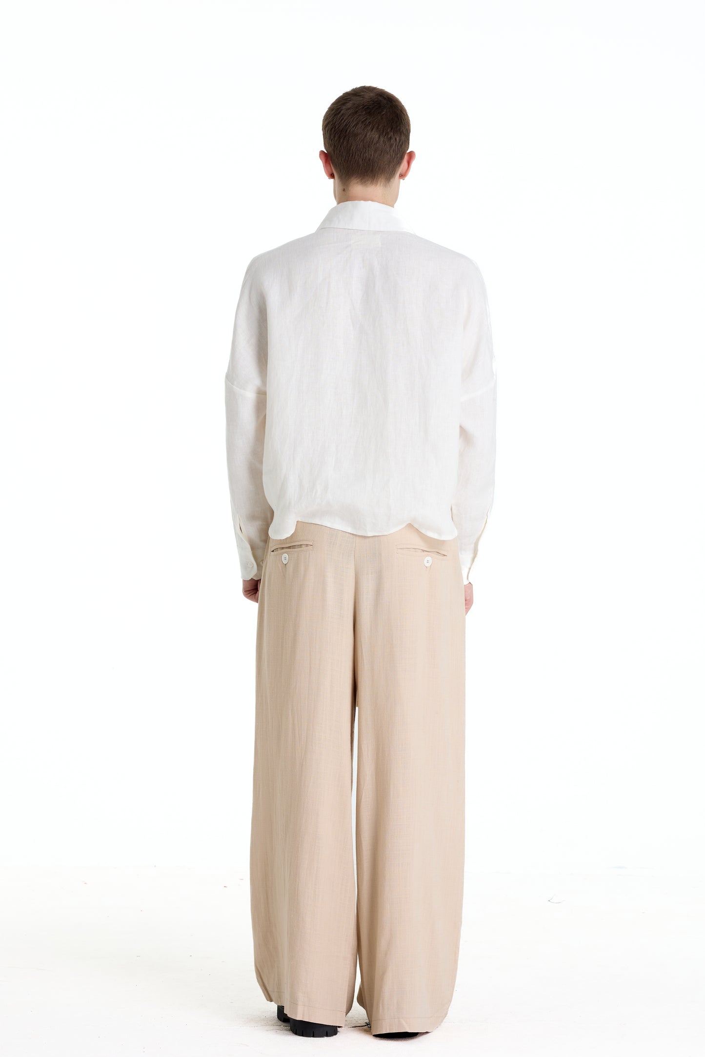 FRANCESCO LINEN WHITE SHIRT