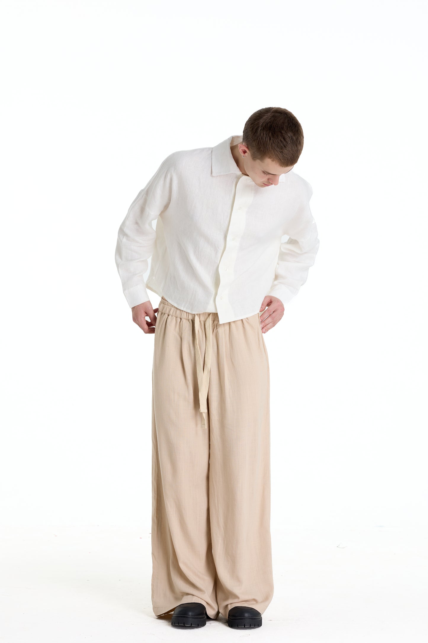 FRANCESCO LINEN WHITE SHIRT