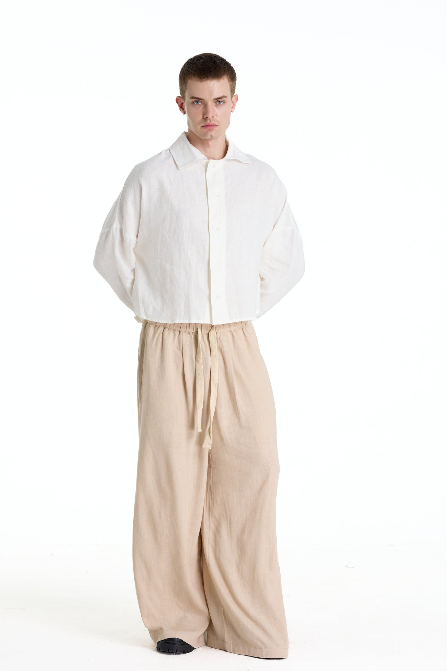 BONJOUR MADAME LINEN TAN PANTS