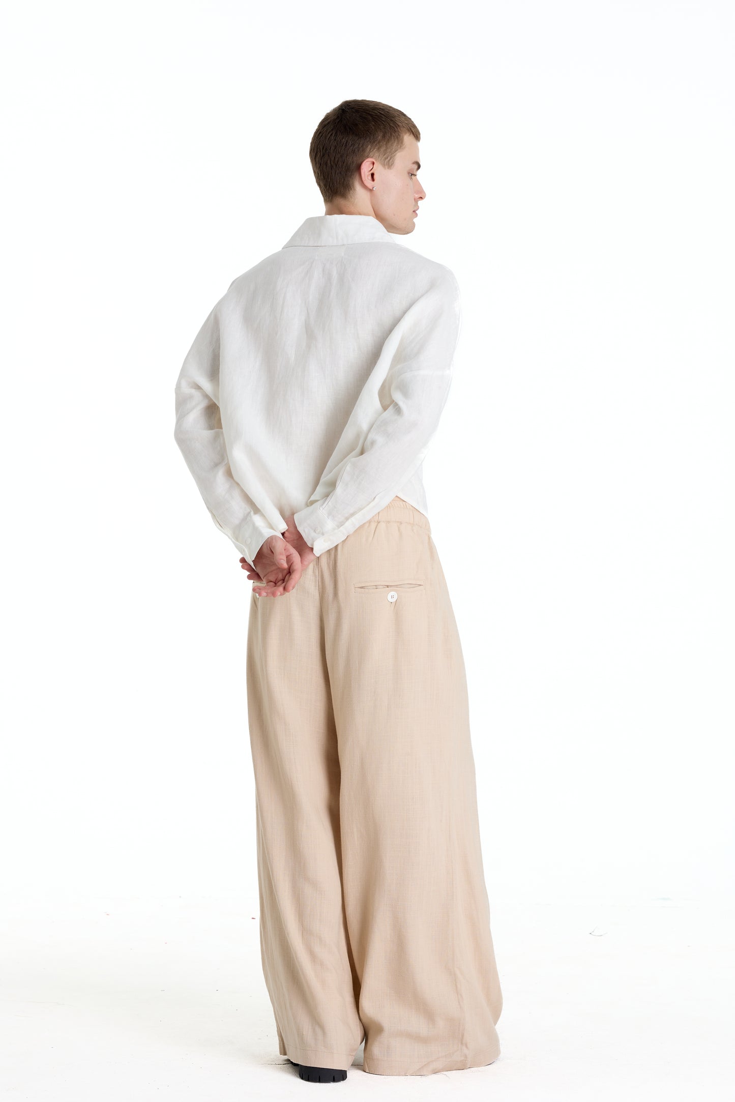 FRANCESCO LINEN WHITE SHIRT