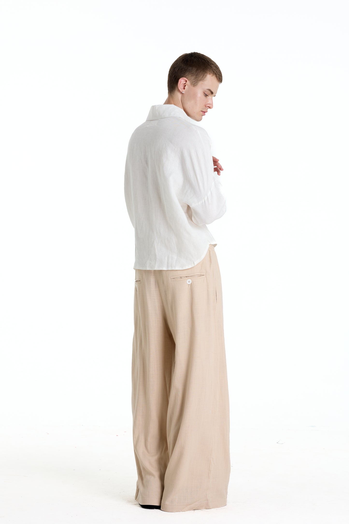 BONJOUR MADAME LINEN TAN PANTS