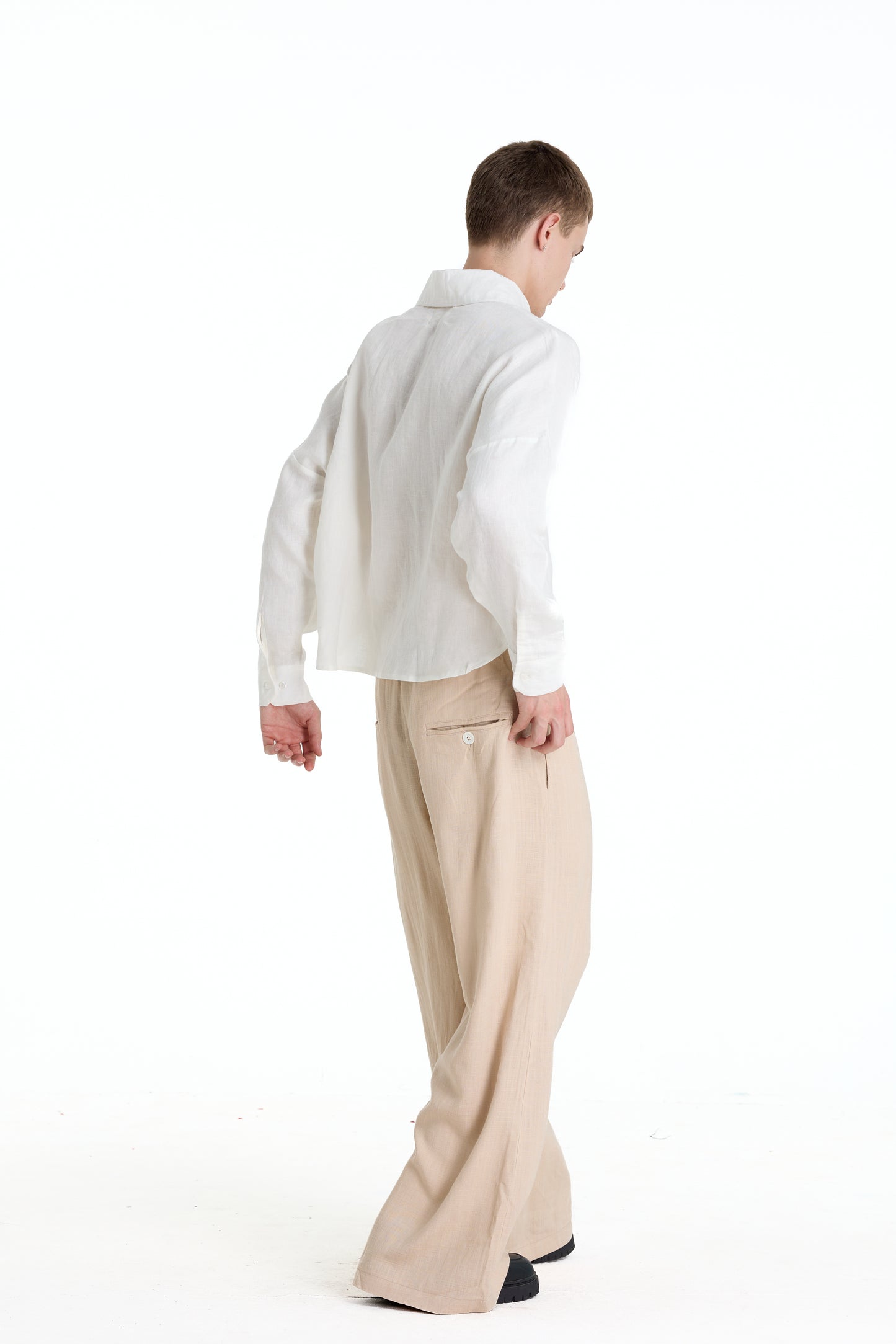 BONJOUR MADAME LINEN TAN PANTS