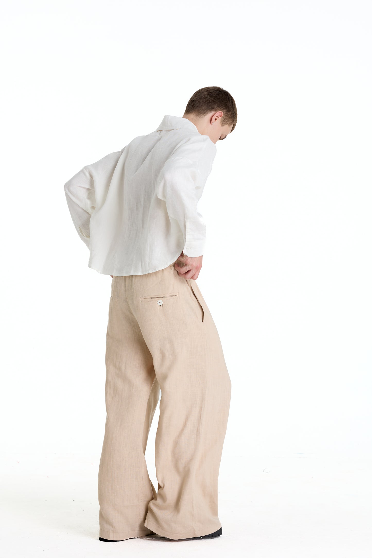 FRANCESCO LINEN WHITE SHIRT