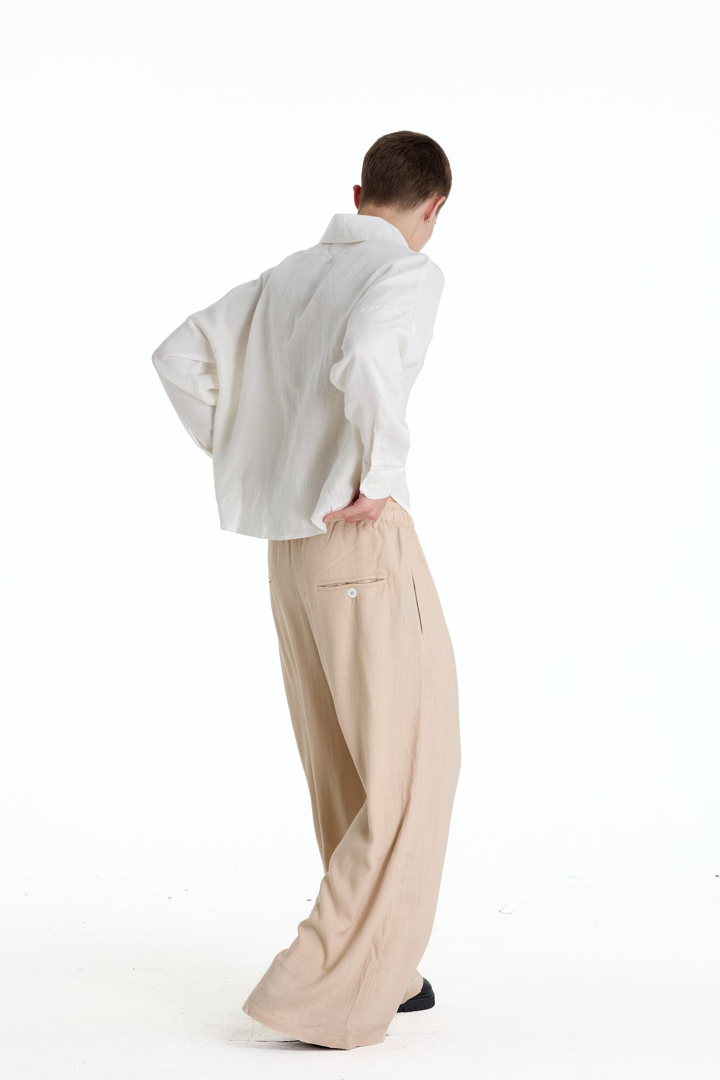 FRANCESCO LINEN WHITE SHIRT