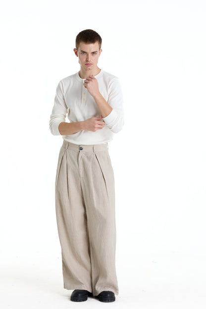 RIBBINORI MILKY WHITE LONG-SLEEVED