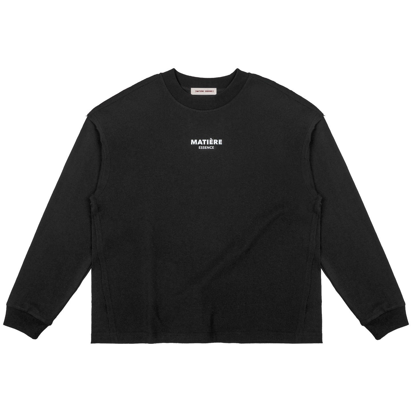 ME DISTRESSED PRINT LONGTEE BLACK