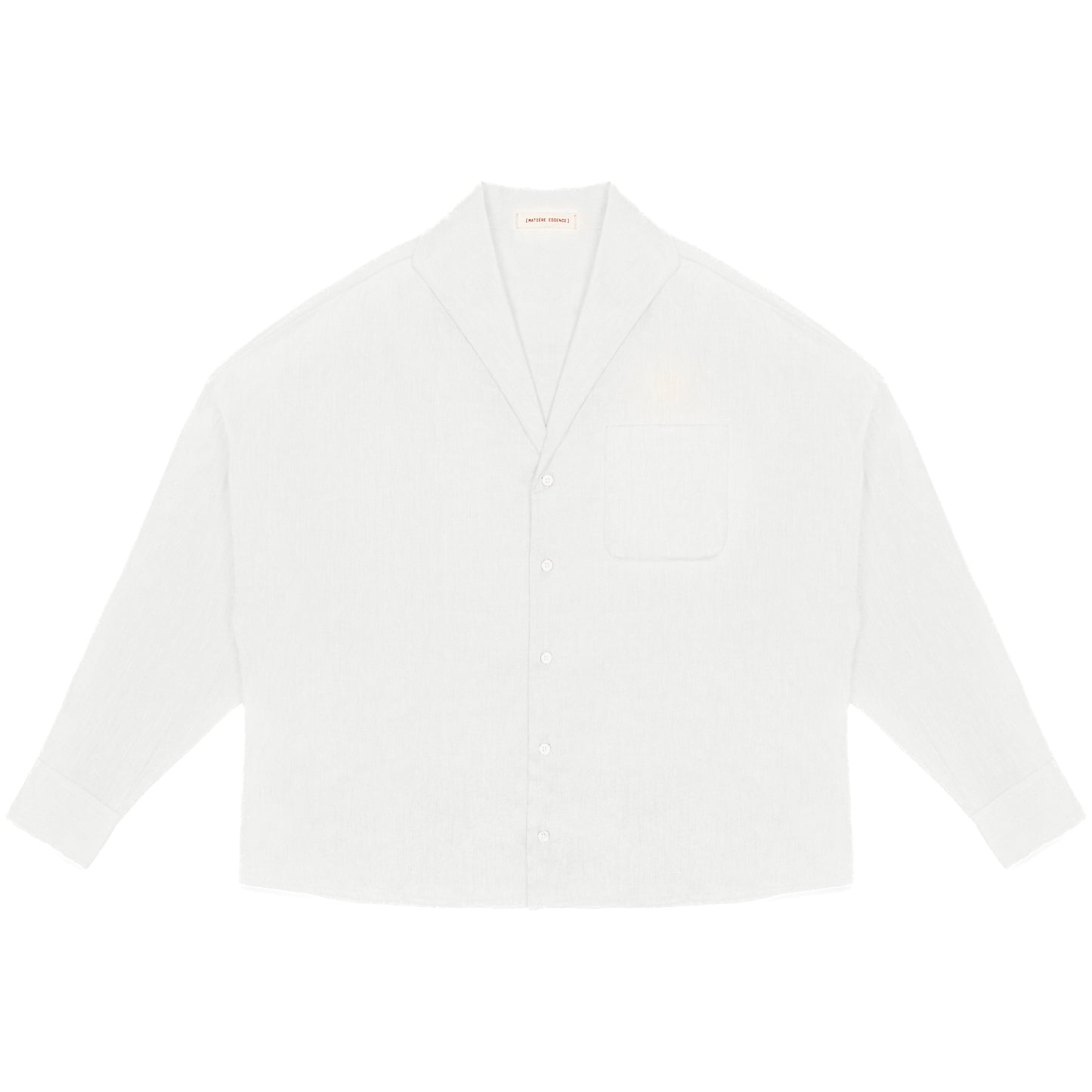 ENZO NERO WHITE LINEN SHIRT