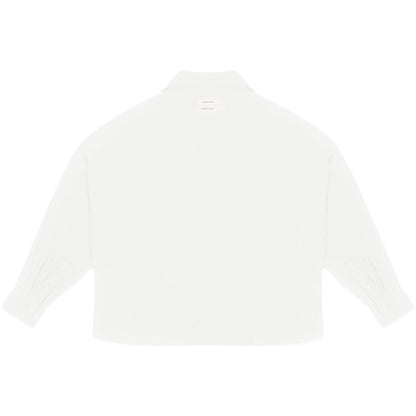 ENZO NERO WHITE LINEN SHIRT