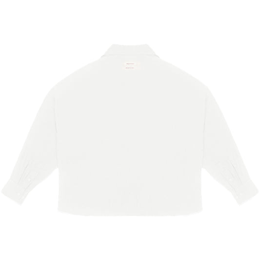 ENZO NERO WHITE LINEN SHIRT