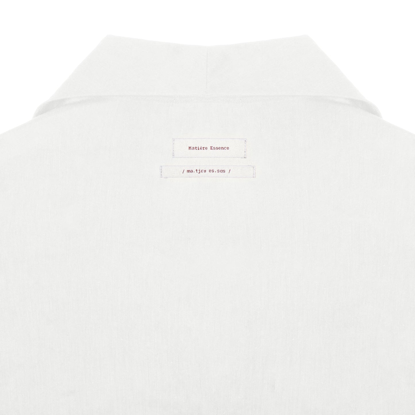 ENZO NERO WHITE LINEN SHIRT