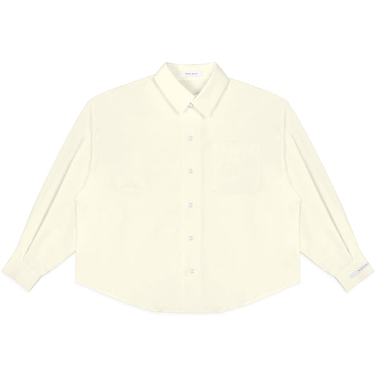 POPLIN COTTON 12 CREAM SHIRT