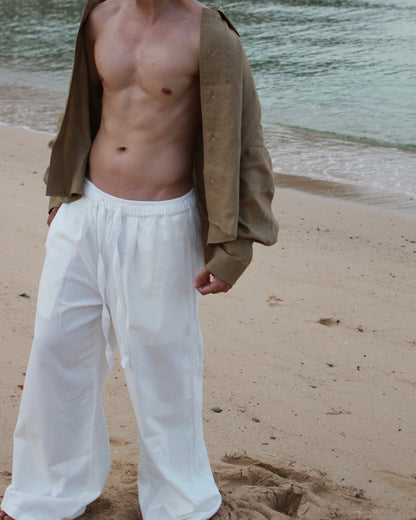 FRANCESCO LINEN BEGIE SHIRT