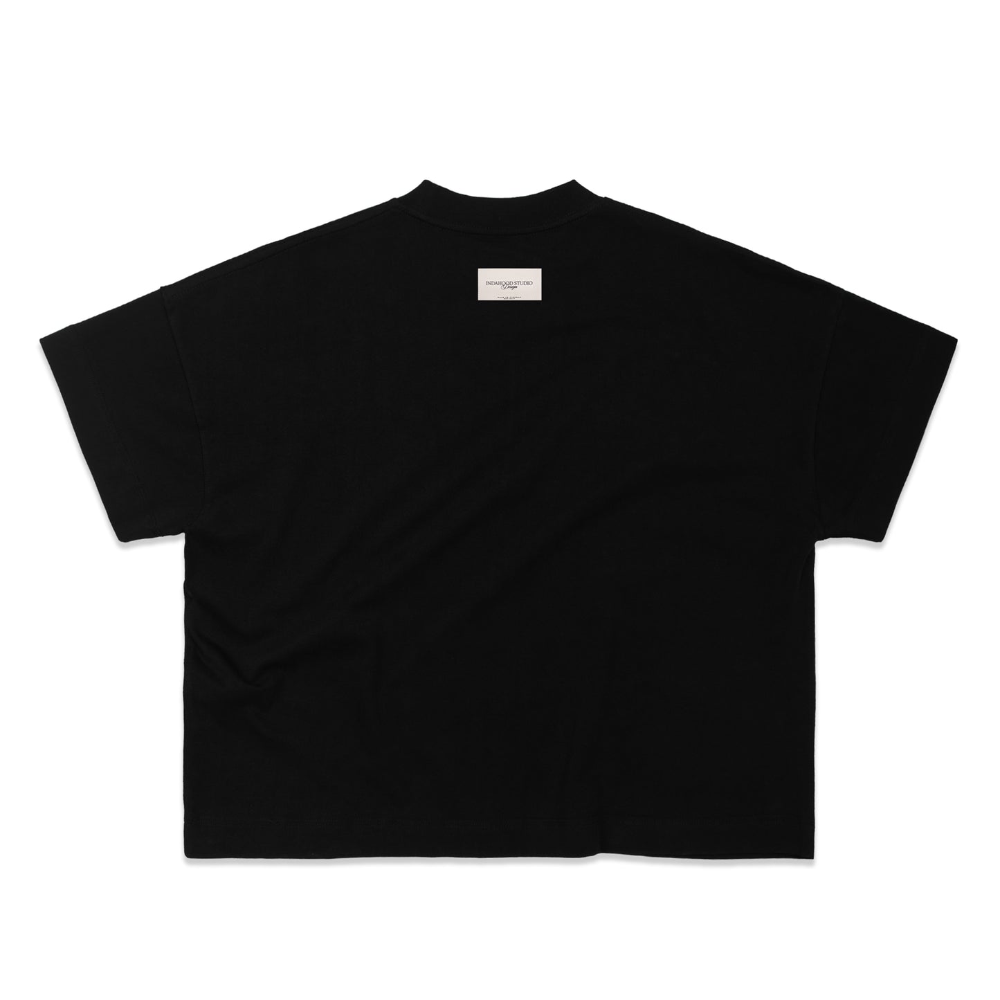 INDASTU SS1725 BLACK BOXY TEE