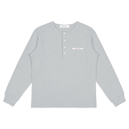RIBBINORI NATURAL GREY LONG-SLEEVED