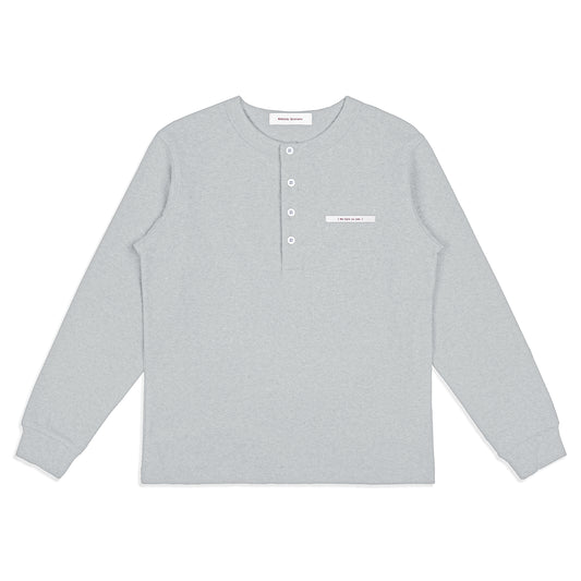 RIBBINORI NATURAL GREY LONG-SLEEVED