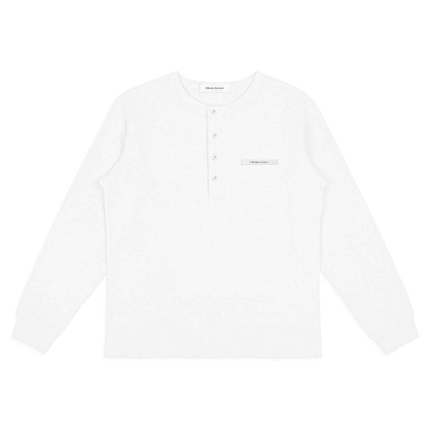 RIBBINORI MILKY WHITE LONG-SLEEVED