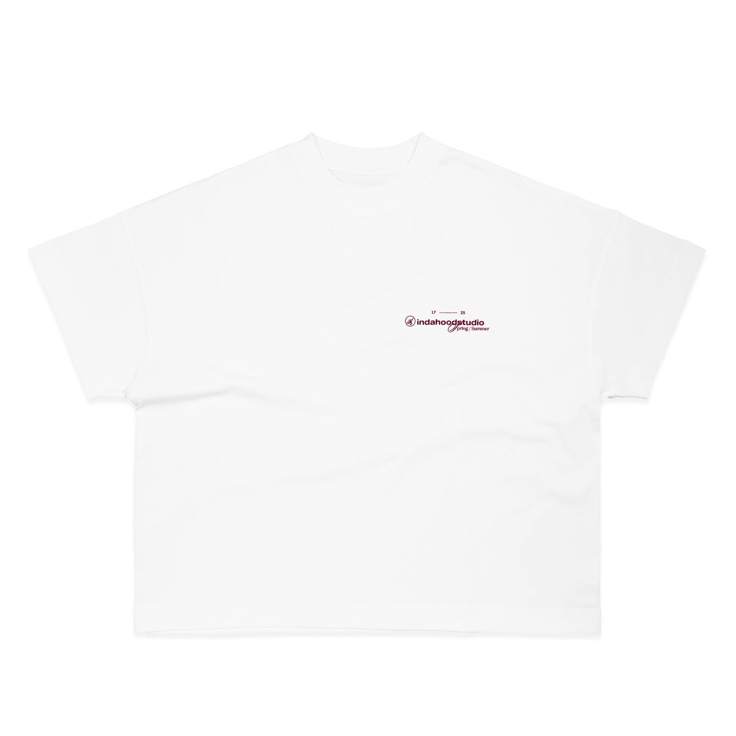 INDASTU SS1725 WHITE BOXY TEE