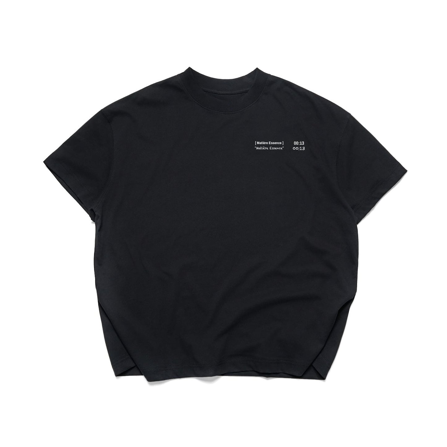 0013 MATIERE BLACK TEE